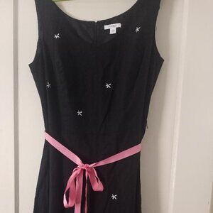 Dress Barn Women's Black and Pink Dress